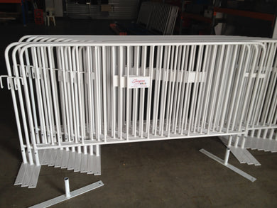 Crowd Control Barrier Fence - White